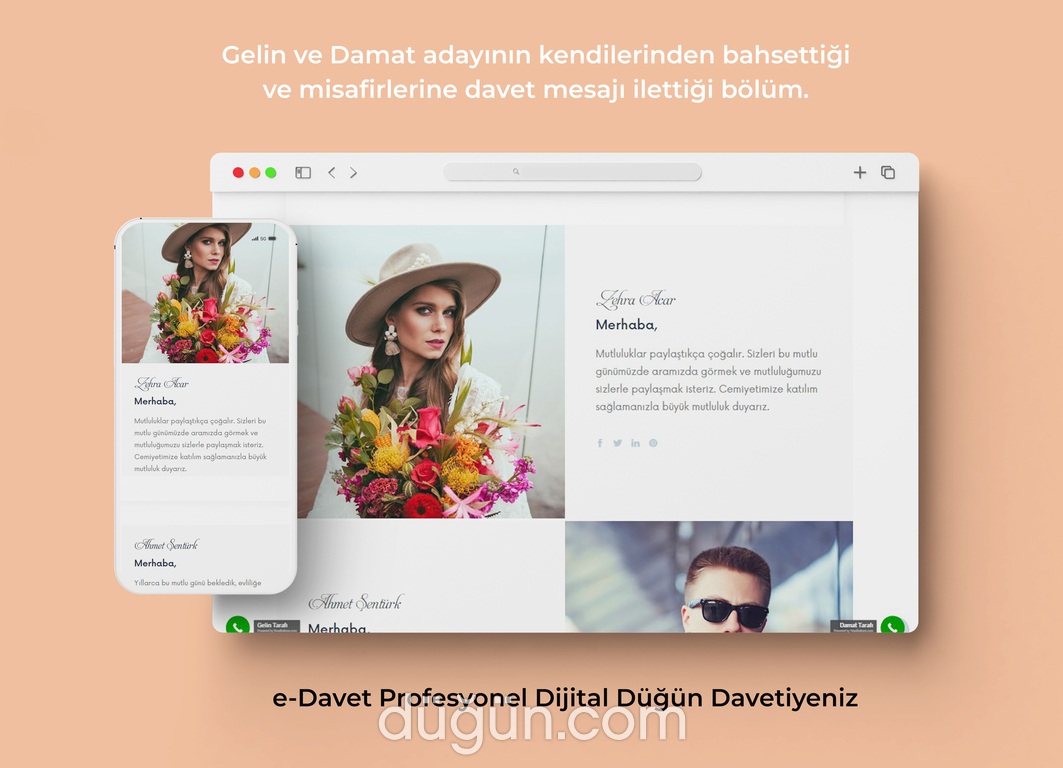 E-Davet Dijital Düğün Davetiyesi
