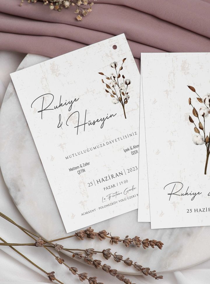 Nostaljik Görünümlü Davetiye