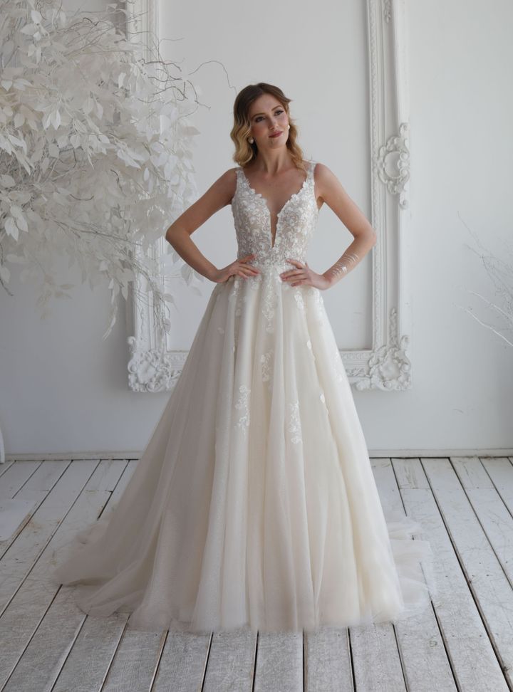 V Yaka A kesim Gelinlik