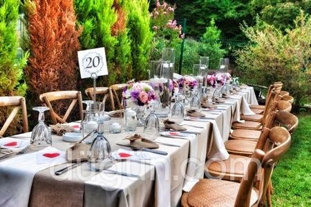 Villa Polonez Dikdörtgen Düğün Masası Düzeni