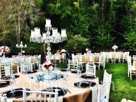 Villa Polonez Kır Düğünü Masa Süslemesi