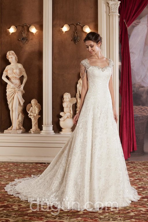 Askılı Gelinlik Modeli