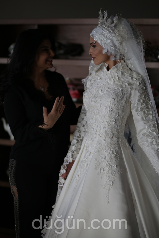 Üç Boyutlu Tesettür Gelinlik