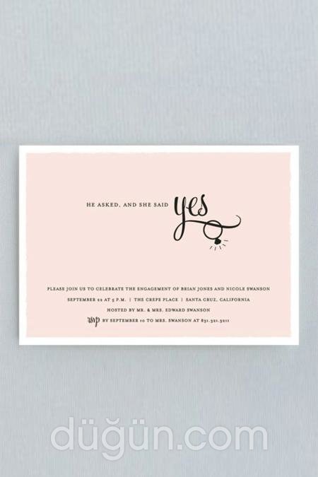 Nişan Davetiye Kartları