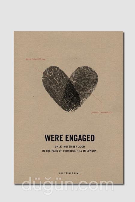 Yaratıcı Nişan Davetiyesi