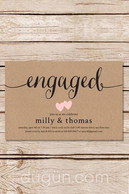 Küçük Nişan Davetiyeleri