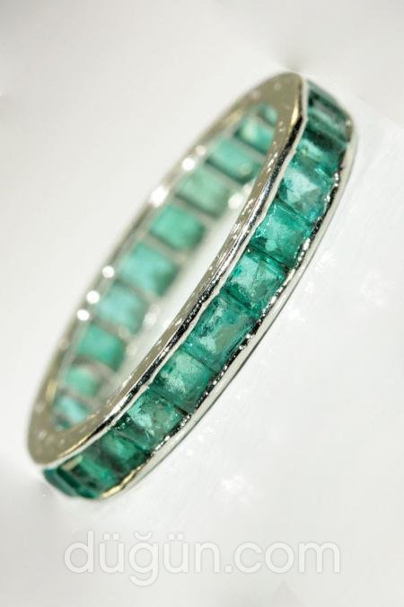 Zümrüt Taşlı Tamtur Yüzük