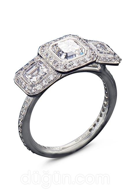 Vintage Elmas Tria Yüzük