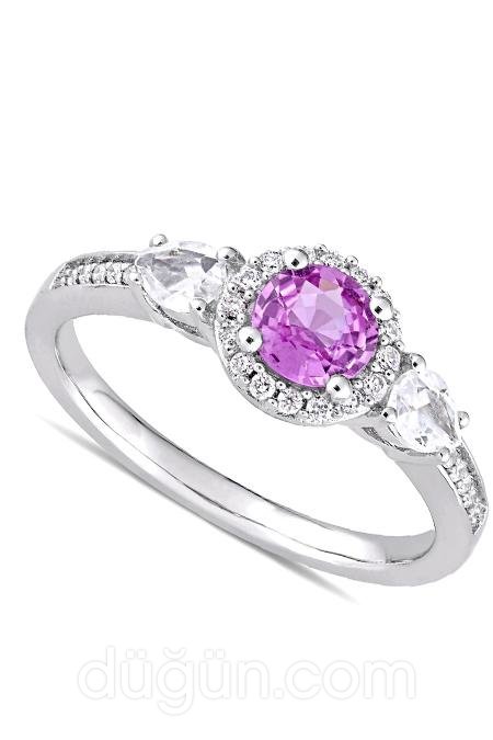 Özel Tasarım Safir Tria Yüzük