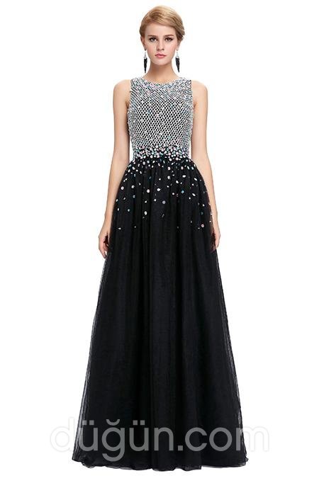 Uzun Abiye Nişan Elbisesi