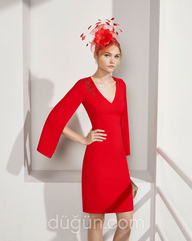 Kısa Sade Abiye Elbise