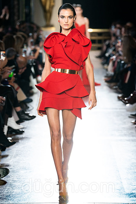 Kırmızı Abiye Kısa