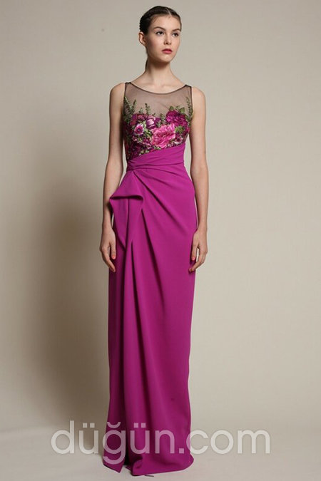 Mor Renk Abiye Modeli