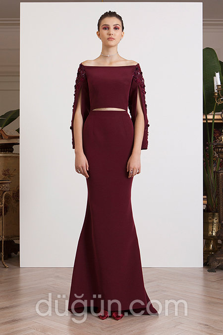 Bordo Balık Model Nişanlık