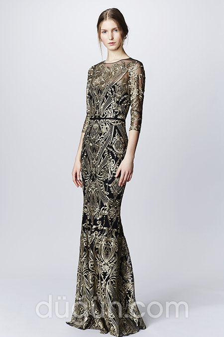 Uzun Kollu Balık Elbise