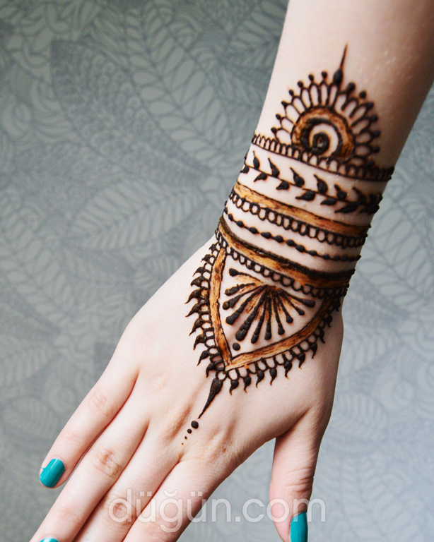 Kahverengi Gelin Kınası Modeli