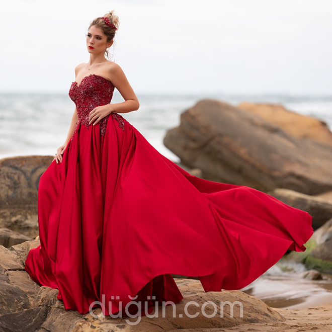 Straplez Kına Elbisesi