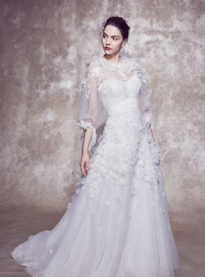 Marchesa A Kesim Straplez Gelinlik