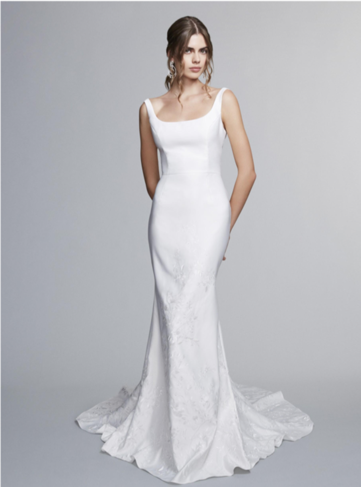 Marchesa Kare Yaka Gelinlik