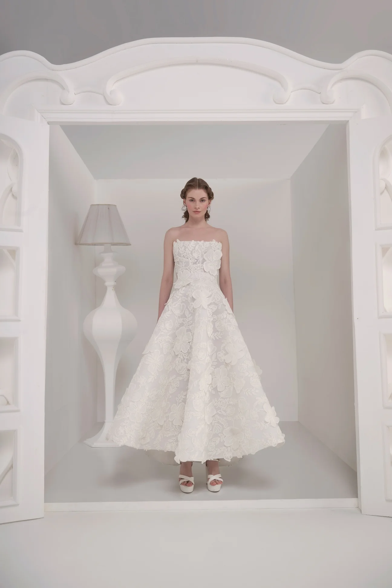 2026 Saiid Kobeisy -28-26 A Kesim Straplez Romantik Gelinlik