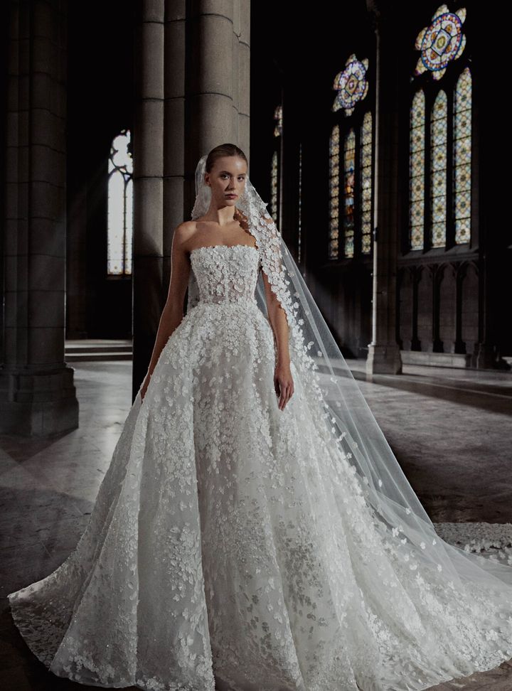 2025 Zuhair Murad Straplez Yaka A Kesim Gelinlik