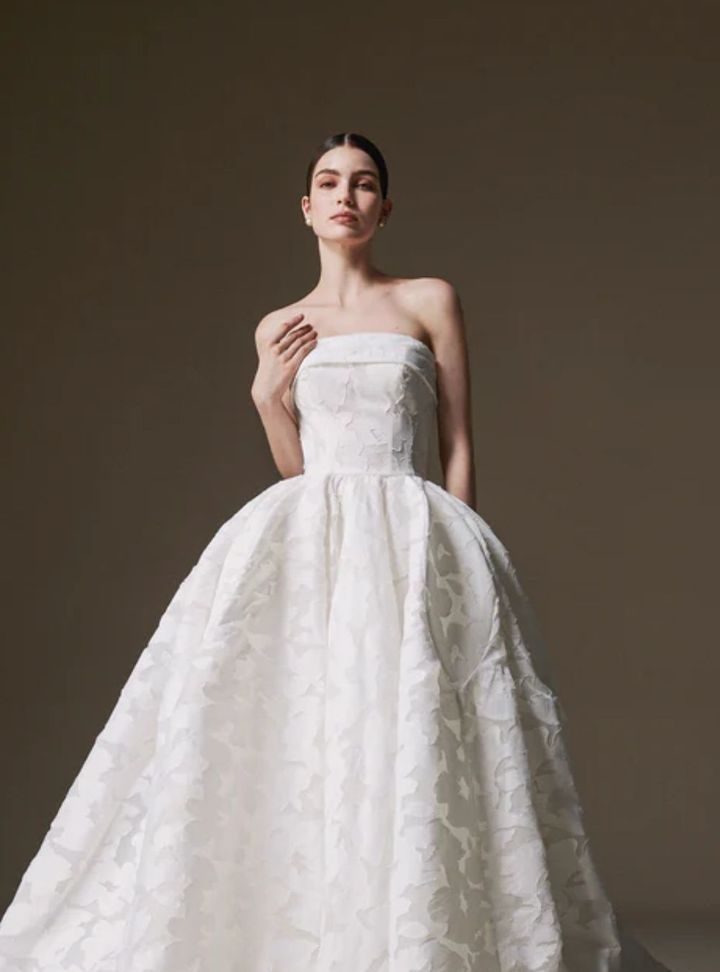 2026 La Premiere -44-26 Prenses Kesim Straplez Vintage Gelinlik