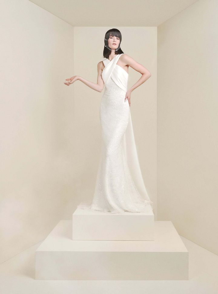 2025 Viktor & Rolf Çarpraz Askılı Balık Gelinlik