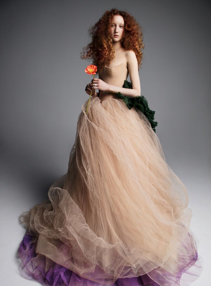 Vera Wang Renkli Gelinlik