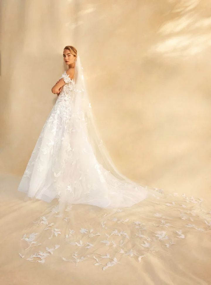 2025 Oscar de la Renta A Kesim Gelinlik