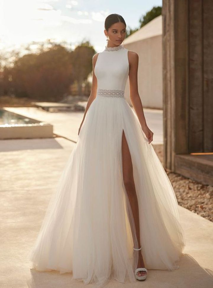 2025 Rosa Clara Hakim Yaka A Kesim Gelinlik