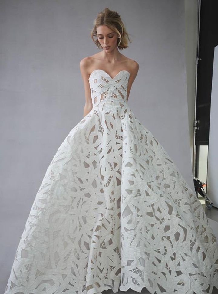 Oscar de la Renta A Kesim Gelinlik