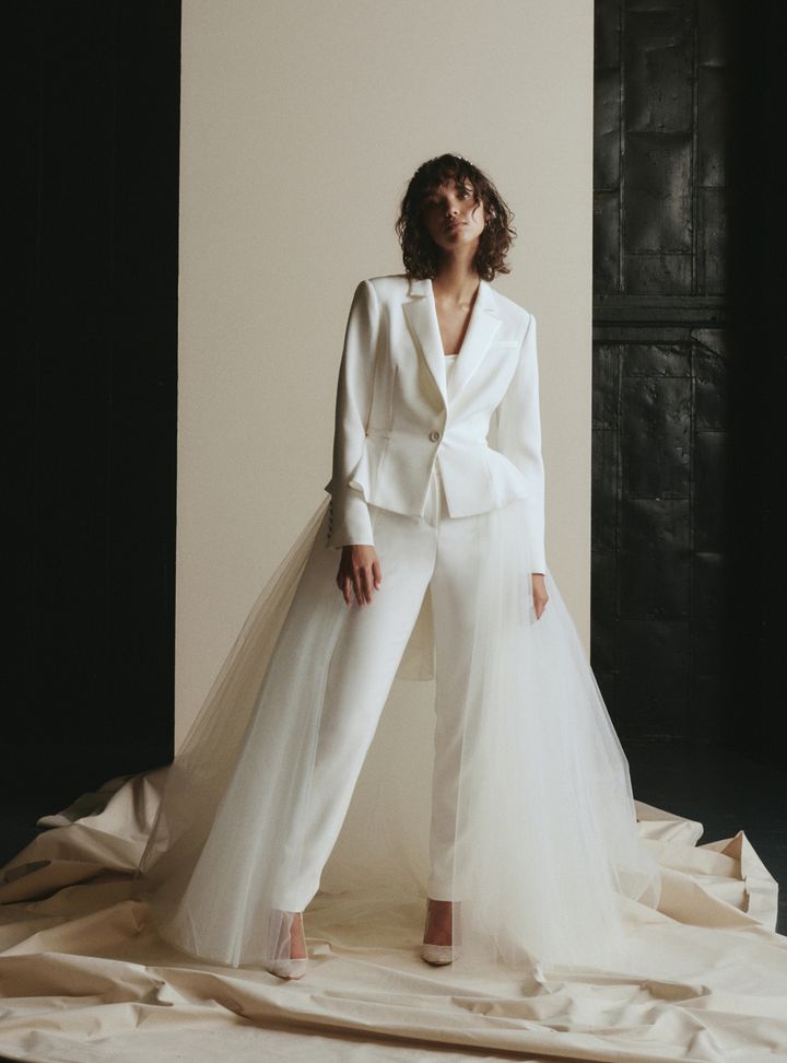 Amsale Pantolonlu Gelinlik