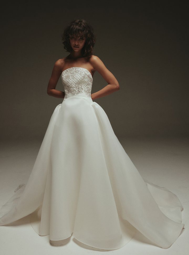 Amsale Straplez Gelinlik