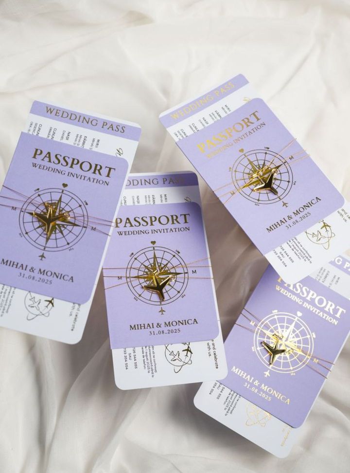 DVT-117-26 Düğün Pasaport Davetiye