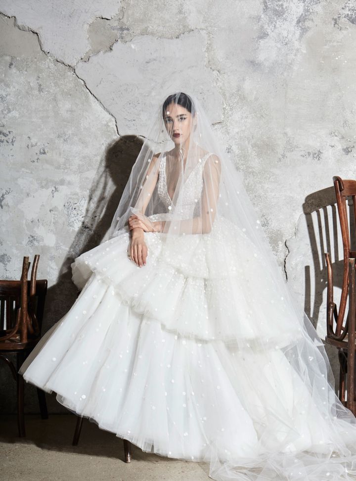 Zuhair Murad Katlı Etekli Gelinlik