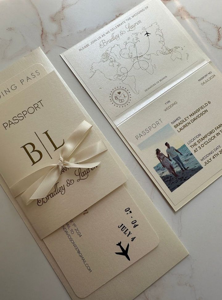 DVT-109-26 Düğün Pasaport Davetiye