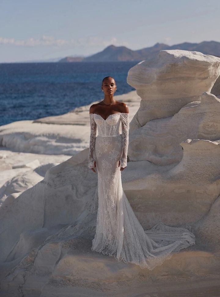 2025 Eva Lendel -14-25 Balık Kesim Straplez Modern Gelinlik