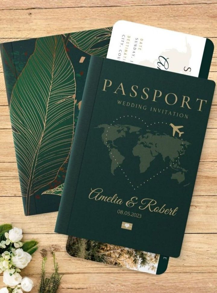 DVT-56-26 Düğün Pasaport Davetiye