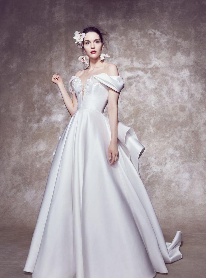 Marchesa Düşük Omuz Gelinlik