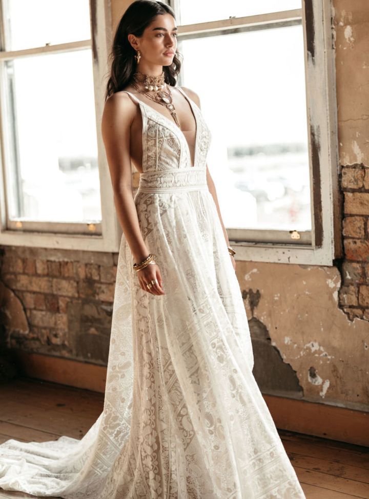 Rue de Seine Askılı Gelinlik