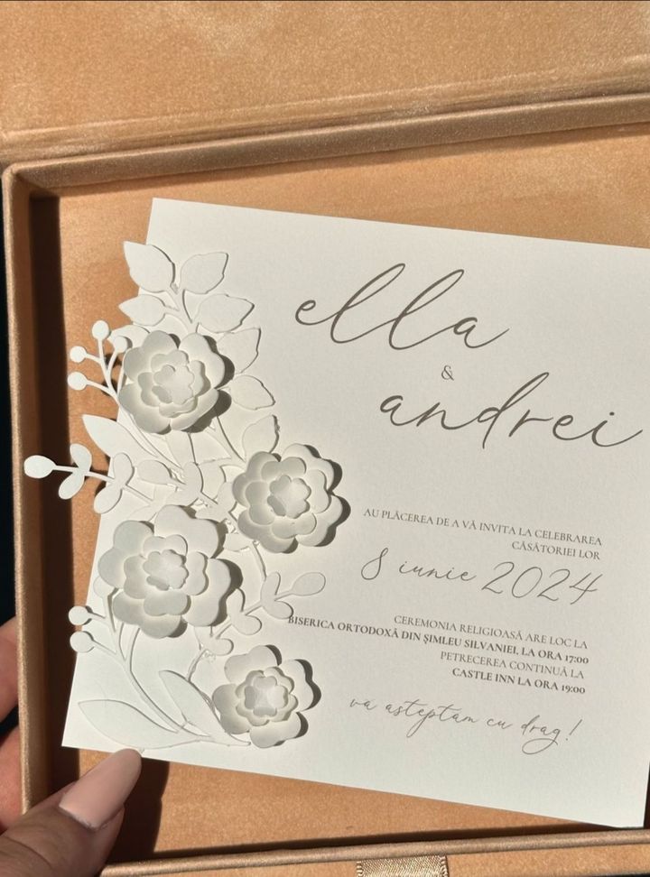 DVT-081-26 3 Boyutlu Düğün Davetiye