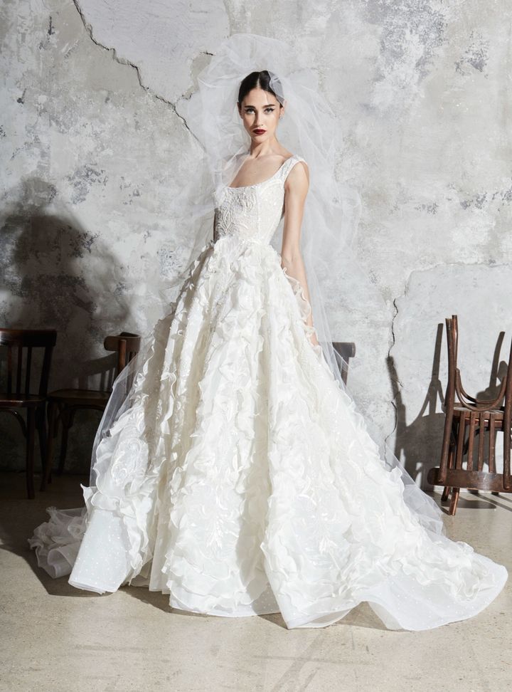 Zuhair Murad 3 Boyutlu Aplikeli Gelinlik