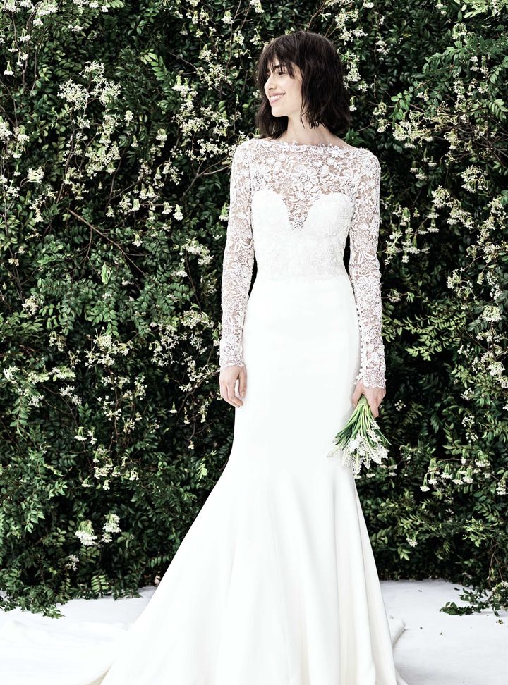 Carolina Herrera Uzun Kollu Gelinlik