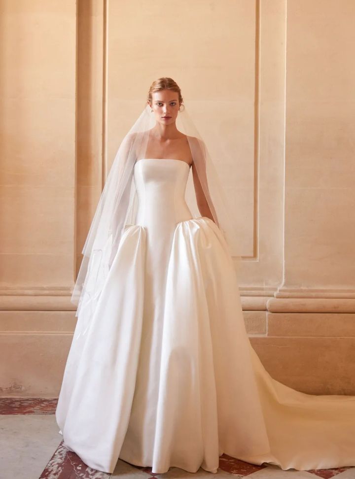 2026 Lihi Hod-19-26 Prenses Kesim Straplez Modern Gelinlik