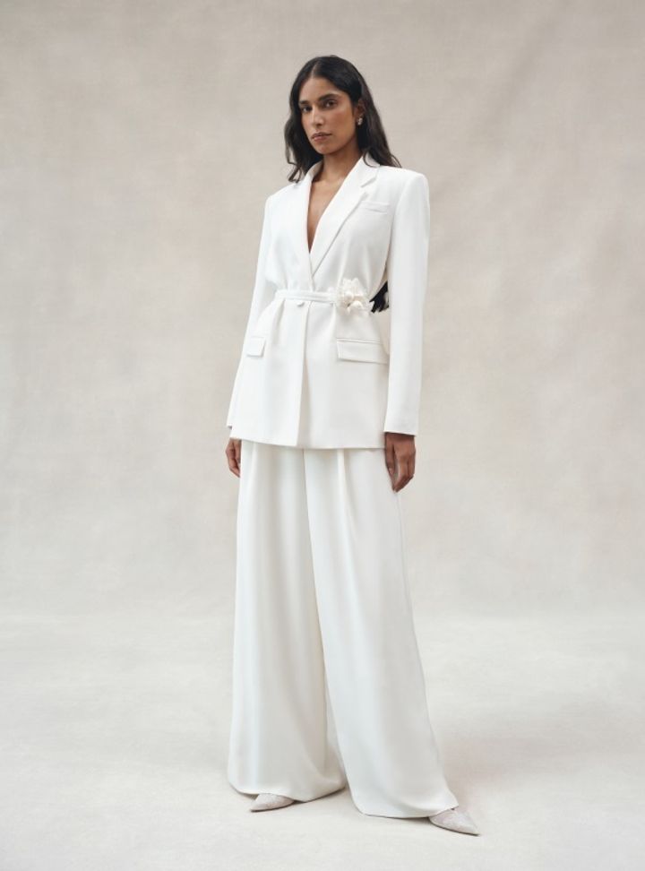 2025 Alexandra Grecco -3-25 Düz Kesim Gelinlik