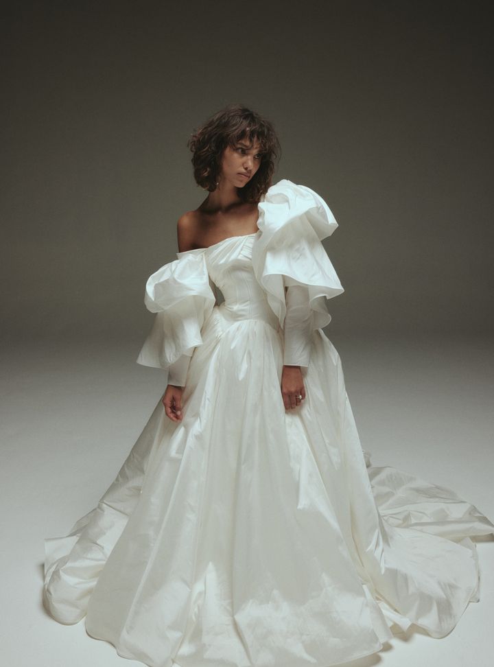 Amsale Kabarık Gelinlik