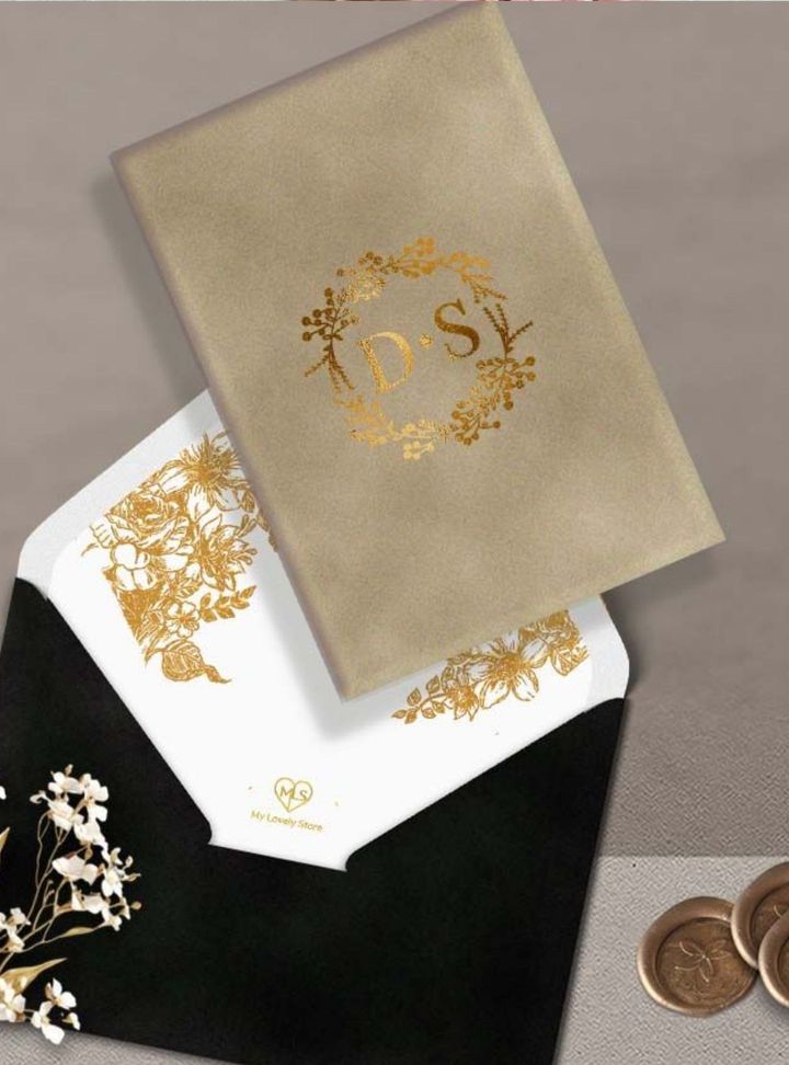 DVT-213-26 Kadife Düğün Davetiye