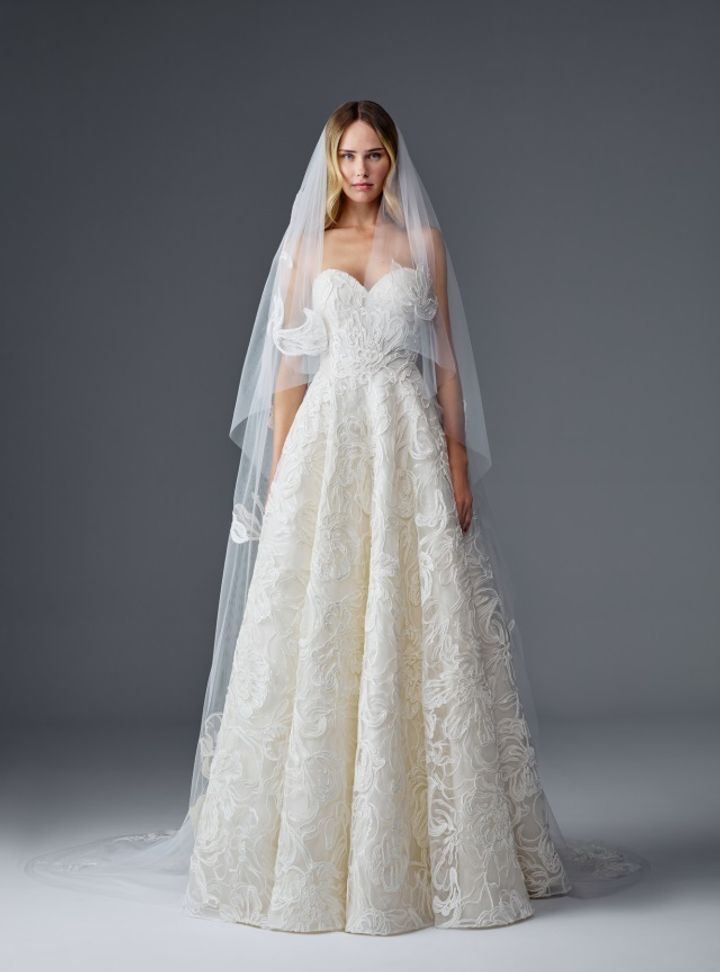 2025 Naeem Khan Bisiklet A Kesim Gelinlik