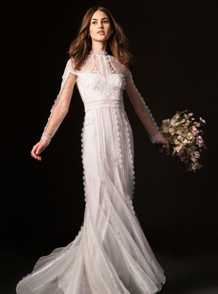 Temperley London Uzun Kollu Gelinlik