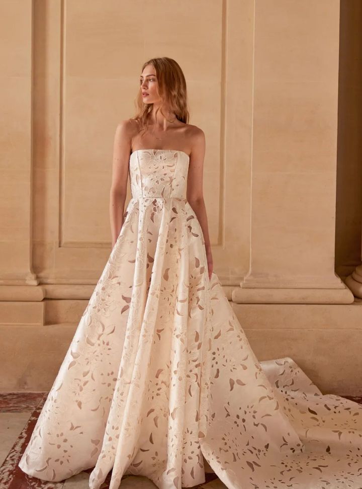 2026 Lihi Hod-15-26 A Kesim Straplez Modern Gelinlik